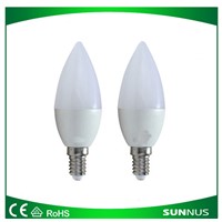 C37 LED Bulbs, E27 with IC/RC Driver 3-6W/AC100-240V, CE & RoHS Mark