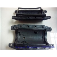 PE Injection Molding Hough Section Black Plastic Pipe Fitting