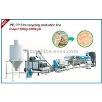 300-800kg/h PE PP Recycling Washing Line (for Films Bags)