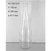 Beverage Botlles, Fruit Juice Glass Bottles, 750ml Clear Glass Bottles