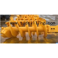 Double Cut Rock Auger with Collar Plate