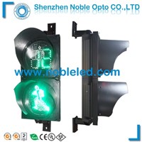 Warehouse 200mm Pedestrian Traffic Signal Light with Countdown Timer