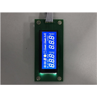 0602 Segment LCD Panel LCD Display Module, White Color Backlight