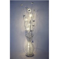 High Quality Decorative Aluminium Flower Vase Floor Lamp