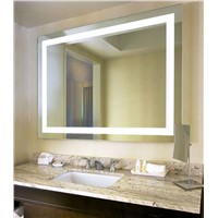 Modern Hotel LED Illuminated Backlit Bathroom Mirror