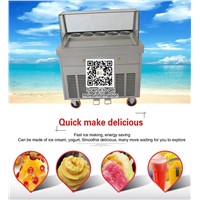 1 Square Pan 5 Boxes Thailand Fried Ice Cream Machine, Fruit Ice Cream, Roll Ice Cream Maker with Temperature Control