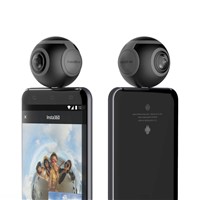 360 Degree Dual 3K Lens VR Video Camera Real Time Seamless Stitching for Android Phone Micro USB Connector