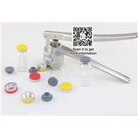5ml Glass Clear Vial 20mm Vial Stopper 20mm Flip off Caps 1pcs 20mm Vial Crimper, Manual Vial Bottle Cap Crimping Tool