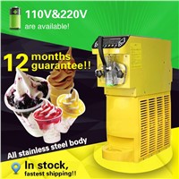 Cheap Hot Sale Mini Soft Ice Cream Machine with One Head Small Ice Cream Maker for Cones, Sundaes, Cyclone,