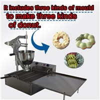 Wider Oil Tank Hot Electric Donut Machine, Donut Fryer Maker with Three Sets Moulds, Frying Temperature Controlled