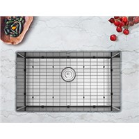 Enbol SD3018 30 Inch 16 Gauge Handmade Undermount Single Bowl Stainless Steel Kitchen Sink