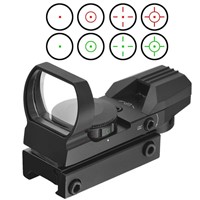 1 x 22 Mini Reflex Air Airsoft Pistol Scopes with 11/20MM Mounts &amp;amp; Covers for Green Red Shotgun Holographic Dot Sights