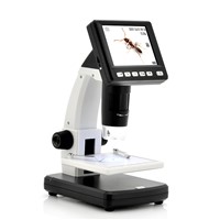 3.5 Inch LCD USB Portable Video Digital 5 Megapixels Microscope 8 LED Camera with Chargeable Battery