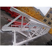 New 6TONS Load 40m Lifting Arm D80 QTD4015 Construction Luffing Tower Crane