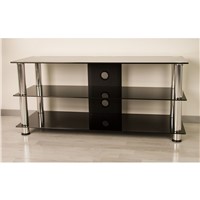 Extra Large Black Glass TV Stand for 60inch LCD TV