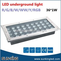 Garden Parking Lot Stair Buried White Blue Green Underground Outdoor Driveway Lamp 28W 36W LED Recessed Ground Light