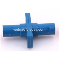 Fiber Optic ST-ST Adapter Simplex Plastic Housing