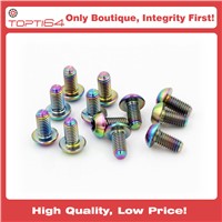 Rainbow Color Titanium M5x10mm Screws Disc Rotor Brake-T25 for Bicycles Bike Cycle