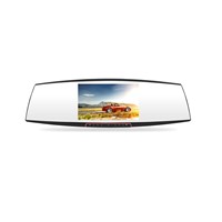 5.0 Inch 170 Degree Wide Angle 1080P Silver Dual Rearview Mirror Dash Cam