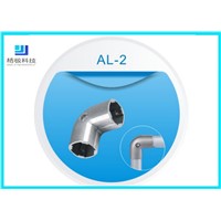 Aluminum Pipe Fitting 90 Degree Elbow Pipe Joint for OD 28mm Aluminum Pipe AL-2