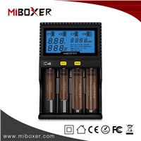 Miboxer C4 Smart Battery Charger, 18650 Chargerm, Li-Ion Battery Charger 4 Slots