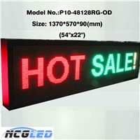 HIGH Quality P10 RGY Tri Color Outdoor LED Moving MESSAGE SIGN