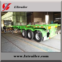 Port Use 3 Axles Container Transport Trailer Chassis Skeleton Semi Trailer