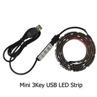 DC5V USB LED Strip 5050 RGB Flexible Light 1M 2M TV Background Lighting RGB LED Strip Adhesive Tape IP20 / IP65