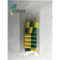 Empty Gelatin Capsules Medicine Capsules Green/Yellow Size 0