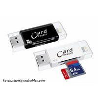 3 in 1 Card Reader Multi Function 8Pin Micro USB Micro SD Card SD Card Slot for iPhone 7 Android Computer