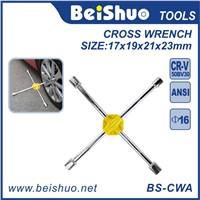 Heavy Duty Universal Lug Wrench 4-Way Cross Wrench