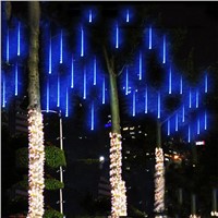 New 8pcs/Lot 30cm DIY LED Meteor Shower Rain Tube Lights Outdoor Landscape Lighting Garlands 18 SMD Tree Road