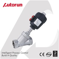 THREAD ENDS PNEUMATIC ACTUATED ANGLE SEAT VALVE