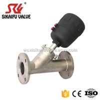 Flange Connection 2/2 Way Pneumatically Angle Seat Valve