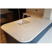 Quartz Stone Bench Top, Quartz Stone Dining Table Top with One Bowl