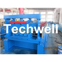 10-12m/Min Forming Speed Metal Deck Flooring System Floor Decking Roll Forming Machine with 22KW Motor Power