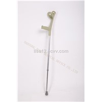 Aluminum Alloy Arm Crutch, Rubber Crutch Tips Aluminum Adjustable Elbow Crutches with Arm Support
