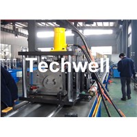 16 Forming Stations Steel Shelf Roll Forming Machine with Galvanized Coil Or Carbon Steel, Forming Speed 12-15m/Min