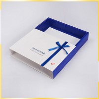 2017 Fashion Style Custom Logo Closure Jewelry Bow Tie Gift Boxes with Ribbon