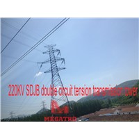 220KV SDJB Double Circuit Tension Transmission Tower