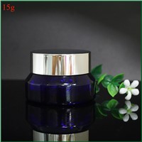 Small Cosmetic Glass Jars 15g Shoulder Slanted Glass Cosmetic Jars