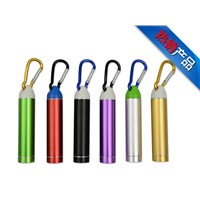 OEM Promotional Portable 2600mah Mini USB Power Bank Charger with Carabiner