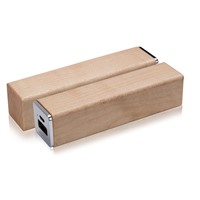 Wood Design External Battery Portable 2600mah Power Bank Charger