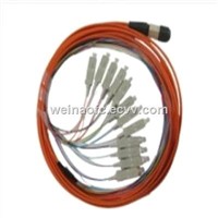 Fiber Optical Patch Cord MPO-FC Multimode OM1 OM2 12 Cores