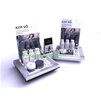 Acrylic Cosmetics Display Counter Customized Acrylic Counter LED Cosmetic Display