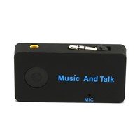 Factory Price ABS Car Bluetooth Handsfree Music Talk H2 Bluetooth Receiver with Microphone