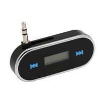 Low Price ABS 120mah 3.5mm Audio Jack Mini Stereo Car FM Transmitter