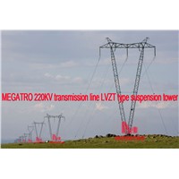 MEGATRO 220KV Transmission Line LVZT Type Suspension Tower