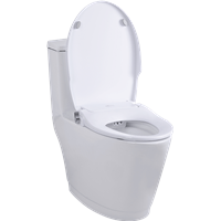 TOP Bathroom Sanitary Soft-Close Non-Electric Bide Toilet Seat with Dual Nozzles Sprayer