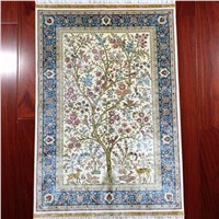 3x5 Tree of Life Handmade Silk Carpet Rug Tapestry